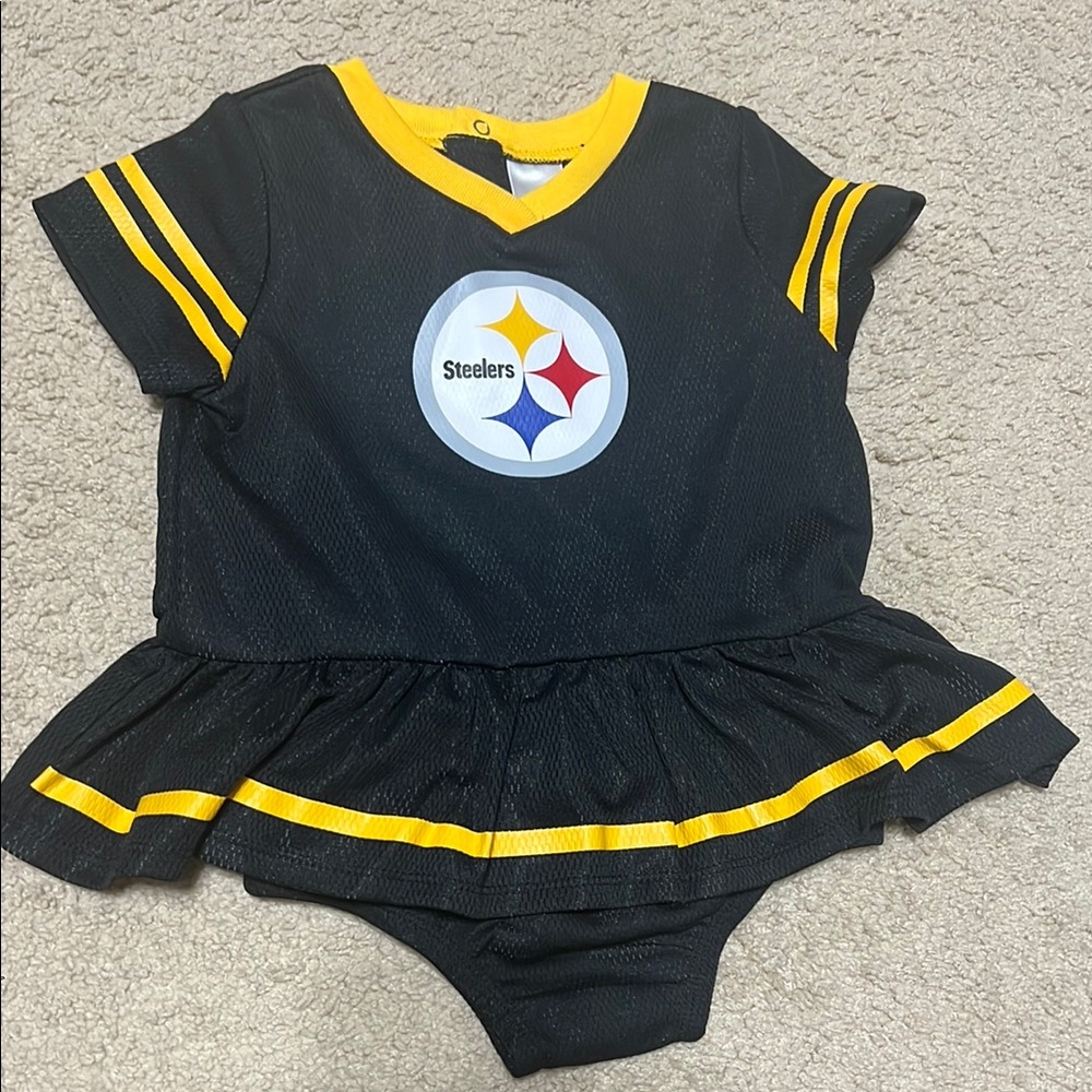 Steelers Baby Cheerleader Outfit 18 mo